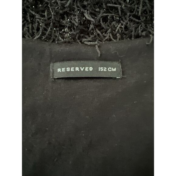 Reserved Fringe Mini Dress Black Size Small - Picture 5 of 6